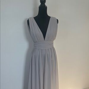 Lulu's Chic Gray Maxi Dress